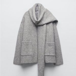Zara Shawl Collar Knit sweater